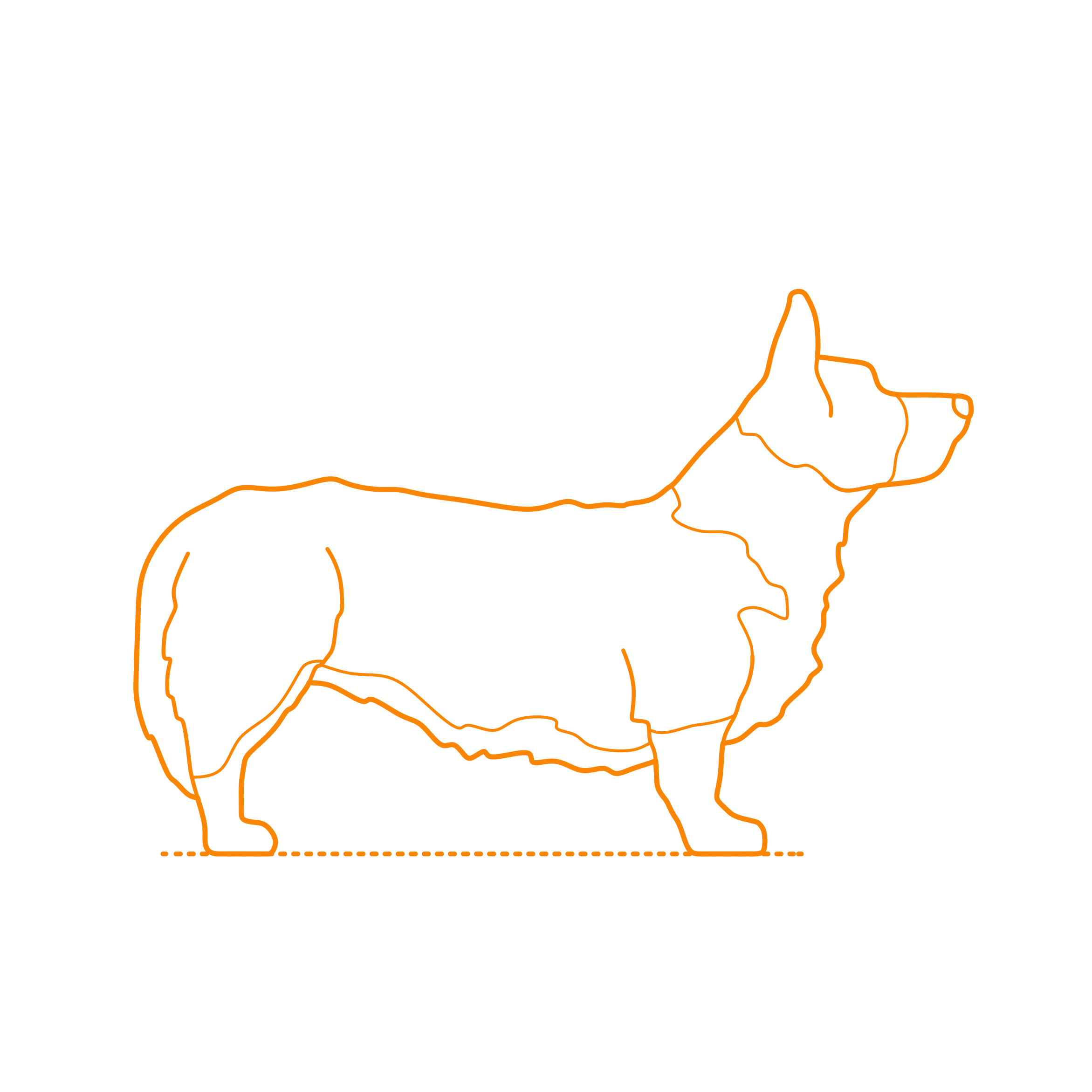 Animals Dogs Cardigan Welsh Corgi Sketch Style Svg Vector Free Vectors